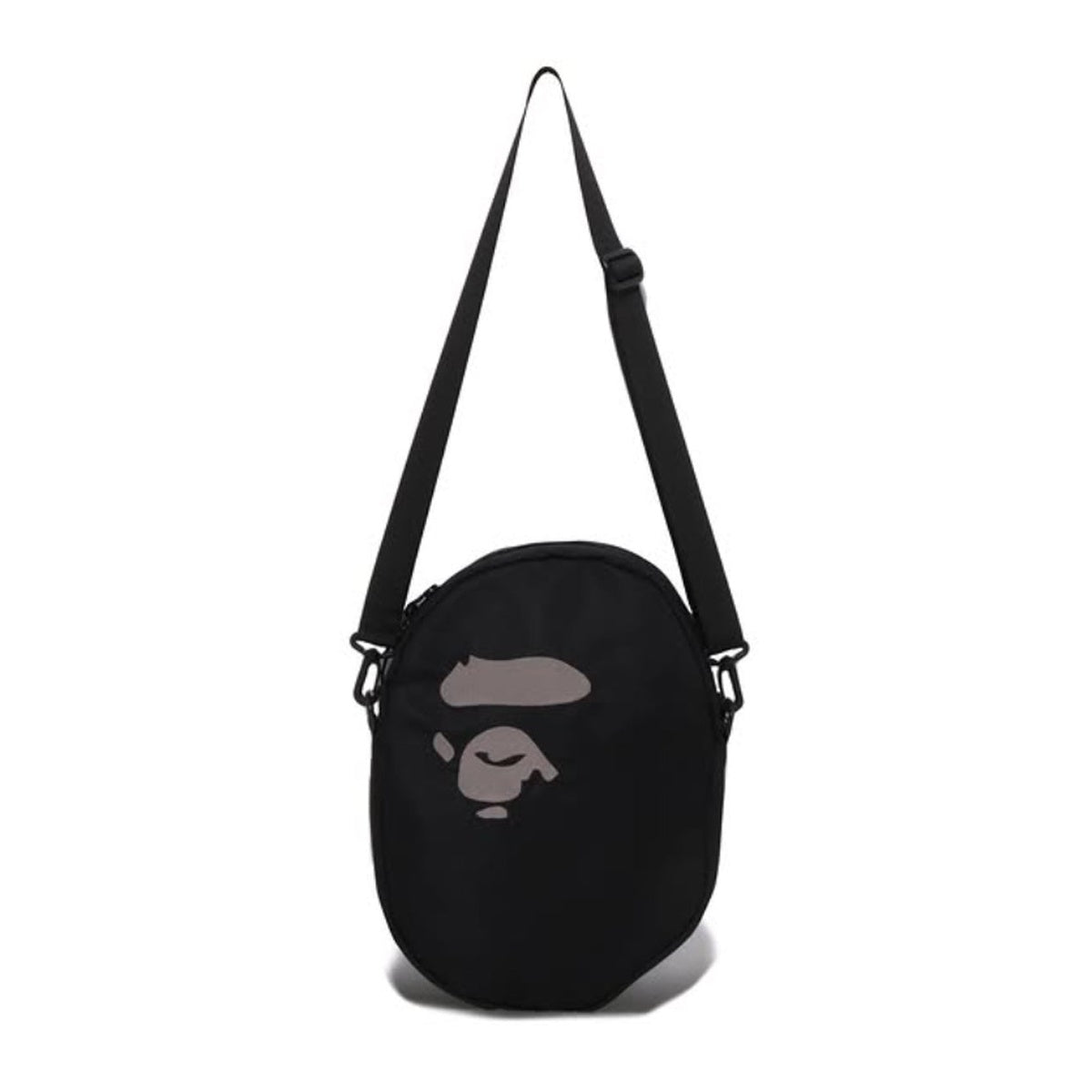 A BATHING APE BAPE BIG APE HEAD SHOULDER BAG BLACK