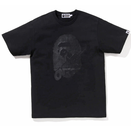 A BATHING APE BAPE OVO STA CROCODILE PRINT TEE BLACK