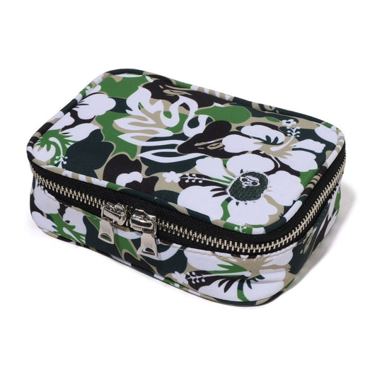 A BATHING APE BAPE ABC RESORT CAMO AMENITY POUCH GREEN