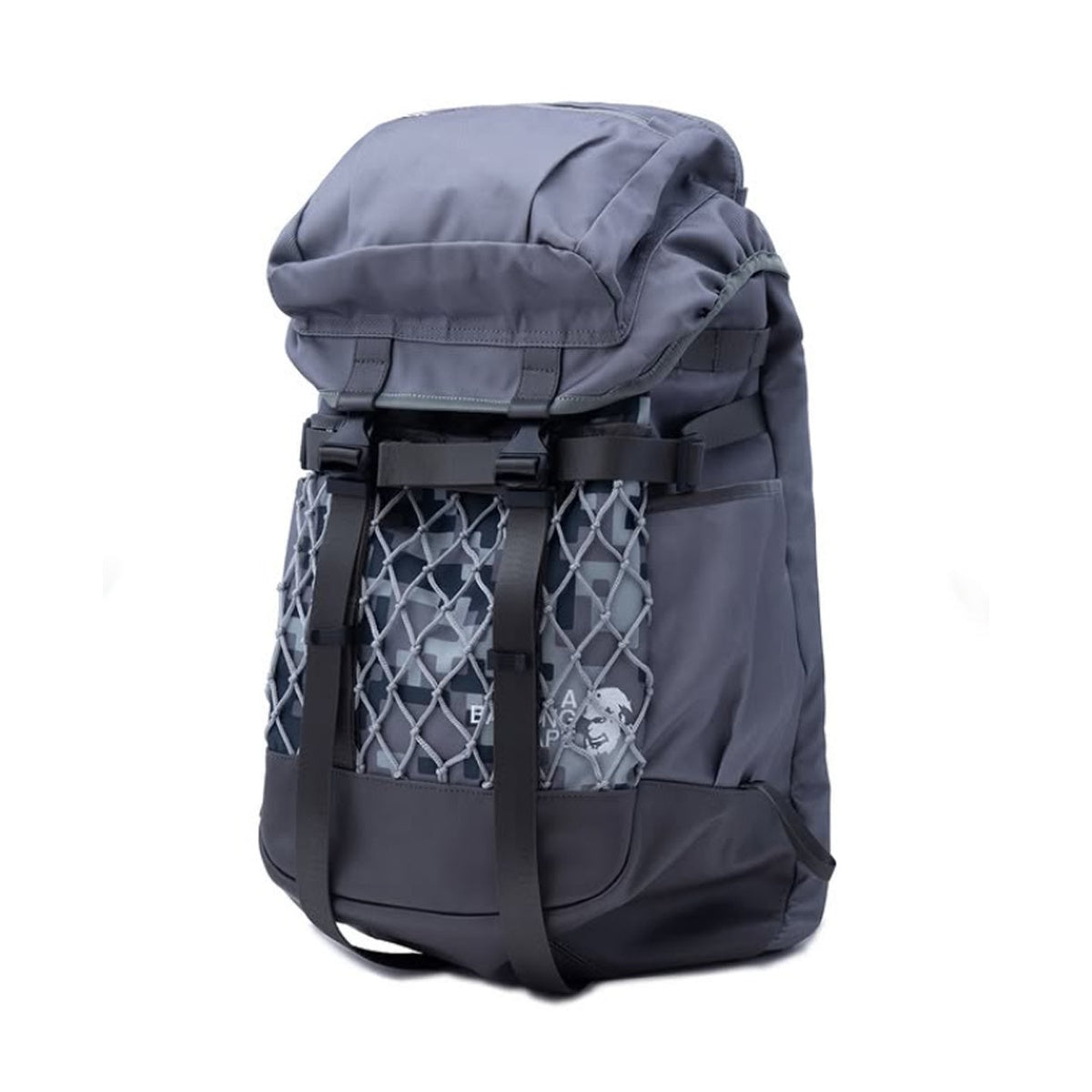 A BATHING APE BAPE BY KAZUKI KURAISHI PIXELATE CAMO DAYPACK CHARCOAL