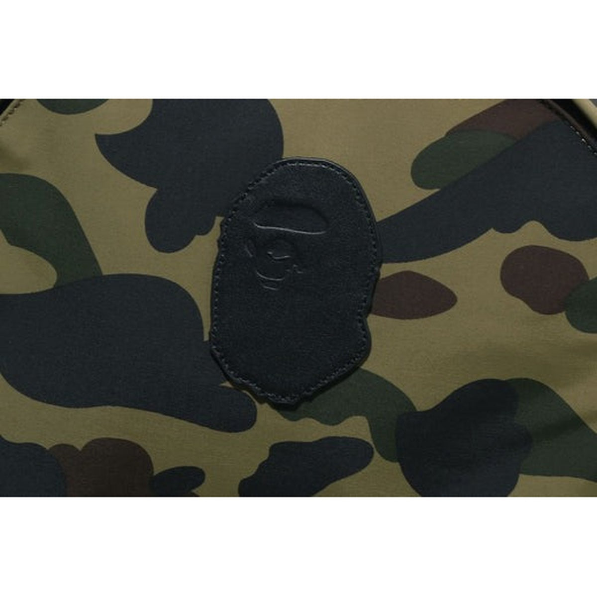 A BATHING APE BAPE 1ST CAMO APE HEAD PATCH DAYPACK TRAVEL GREEN