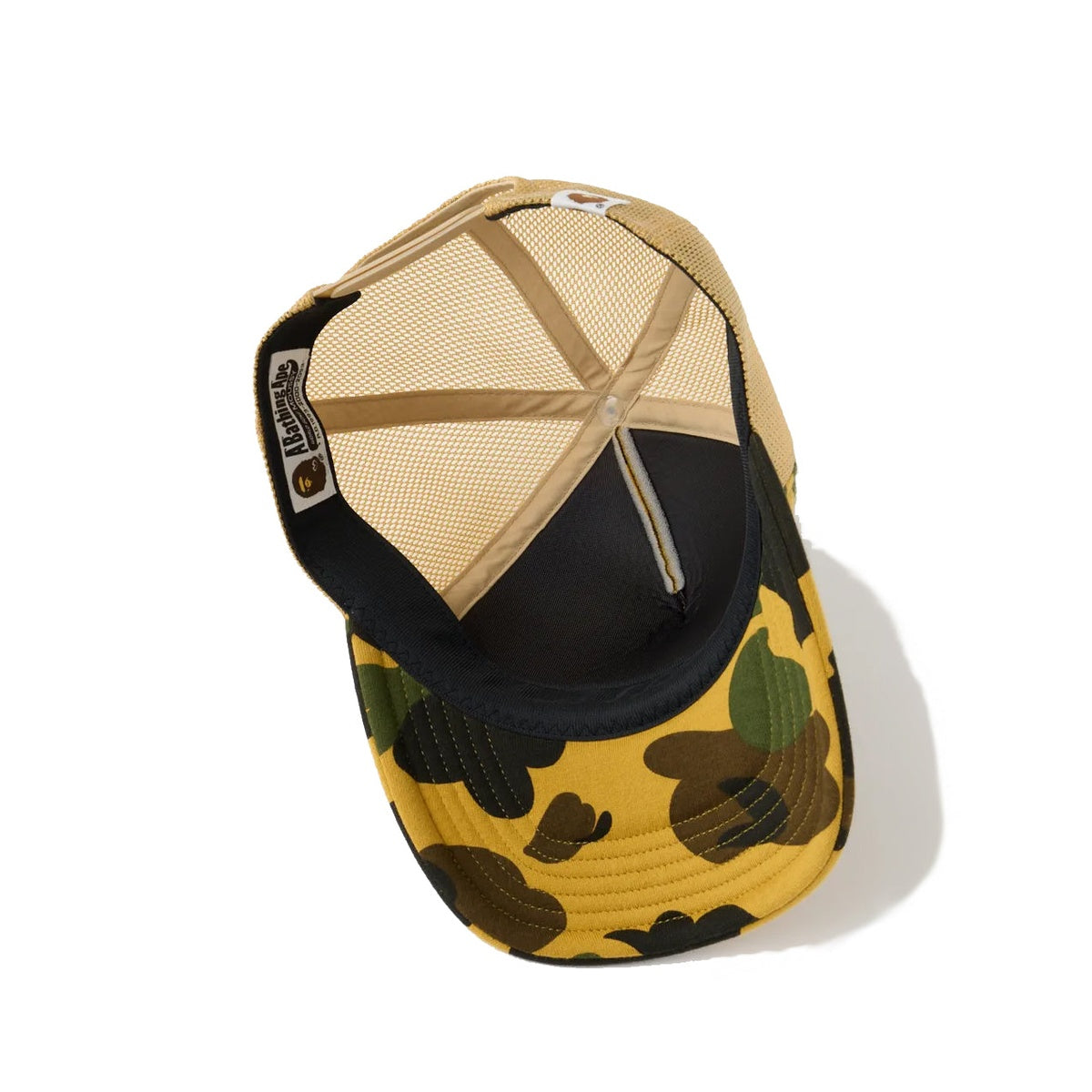A BATHING APE LADIES' BAPE MOUSSY REISSUE MESH CAP BEIGE