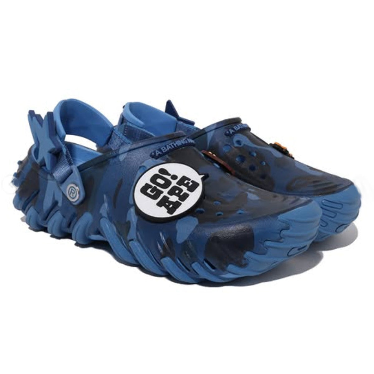A BATHING APE BAPE CROCS - CLOG COLOR CAMO NAVY