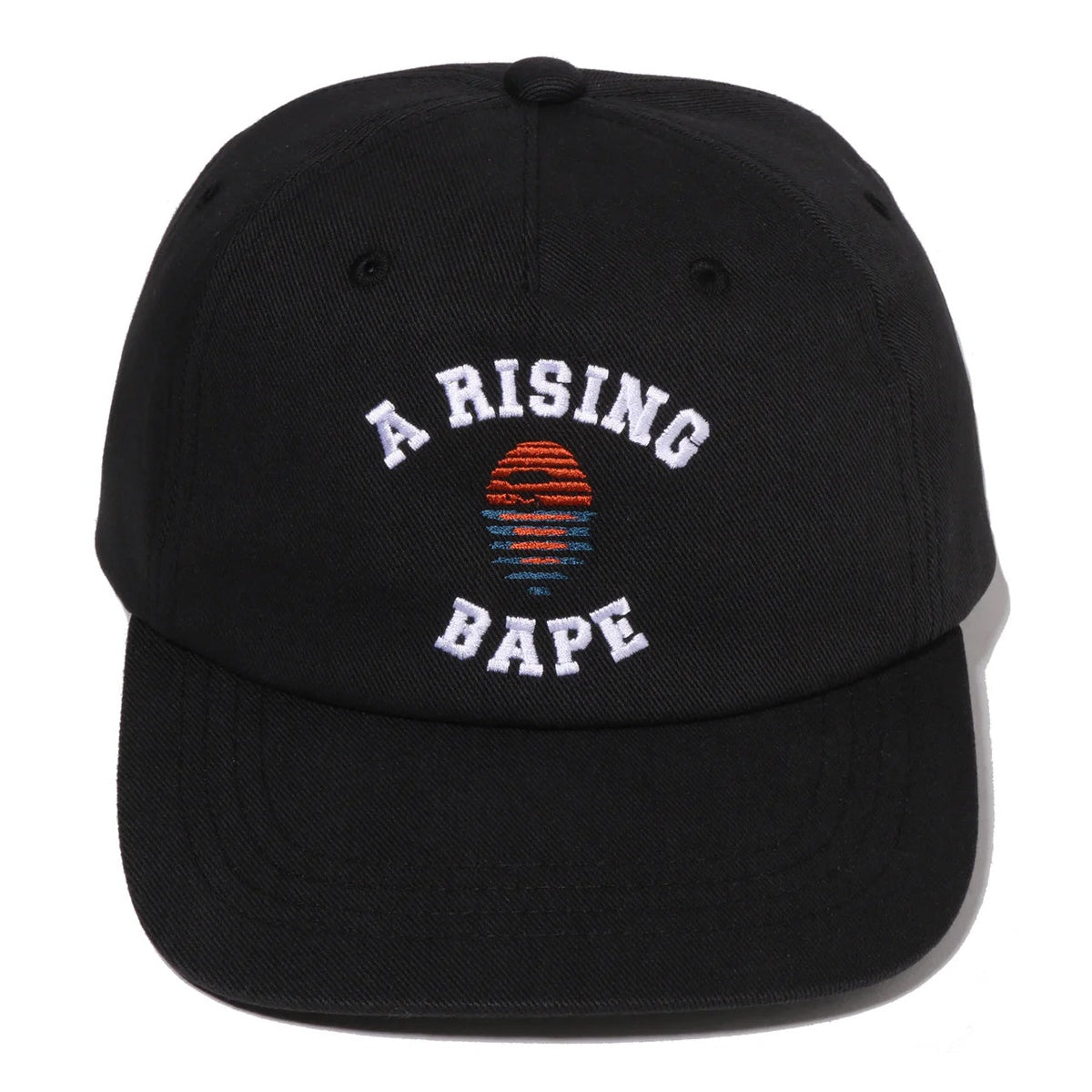 A BATHING APE A RISING BAPE PANEL CAP BLACK