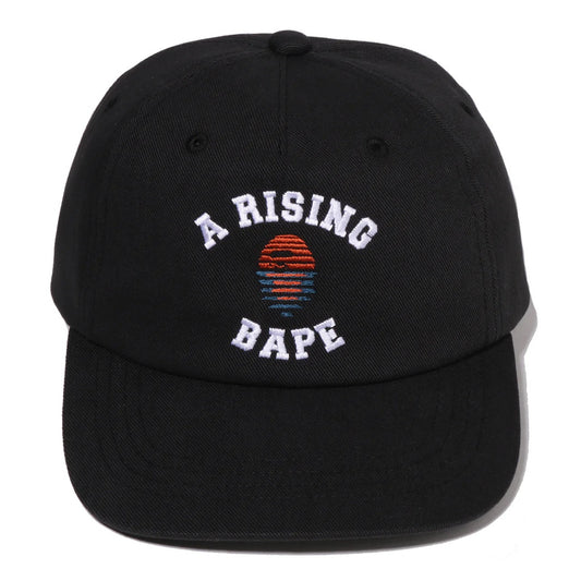 A BATHING APE A RISING BAPE PANEL CAP BLACK