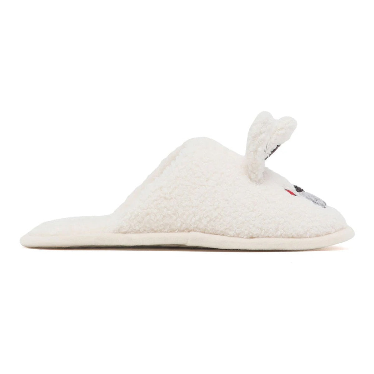 A BATHING APE BAPE - APEE BABY DOPPY & BABY CORE FURRY SLIPPER WHITE