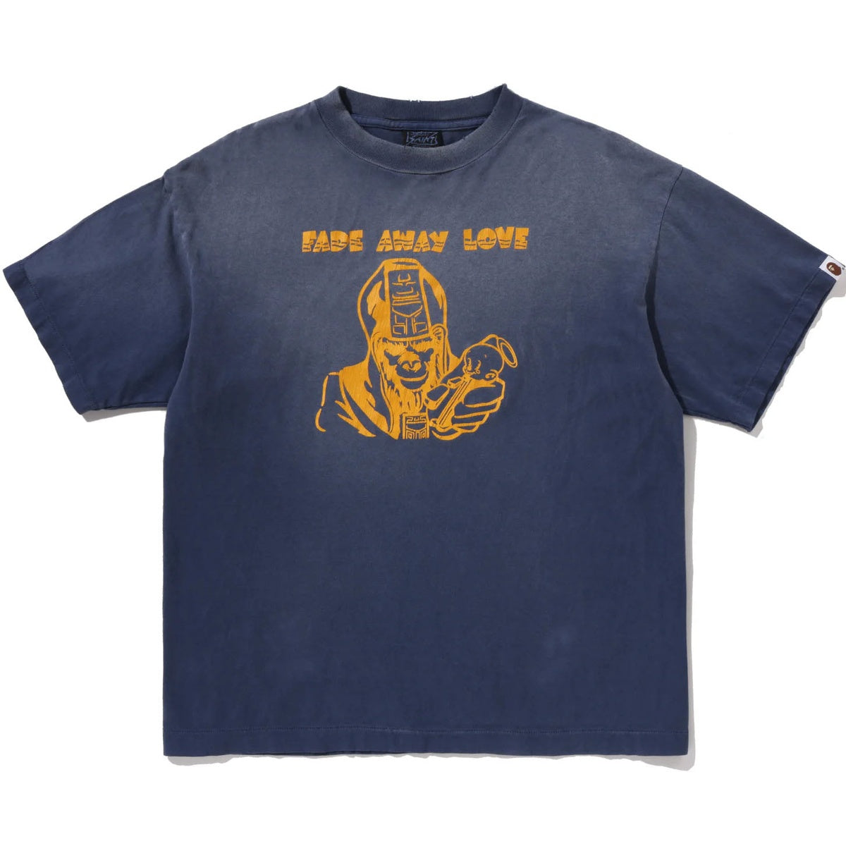 A BATHING APE BAPE SAINT MXXXXXX GENERAL TEE NAVY