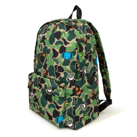 A BATHING APE BAPE BABY MILO STORE BABY MILO LARGE BACKPACK GREEN