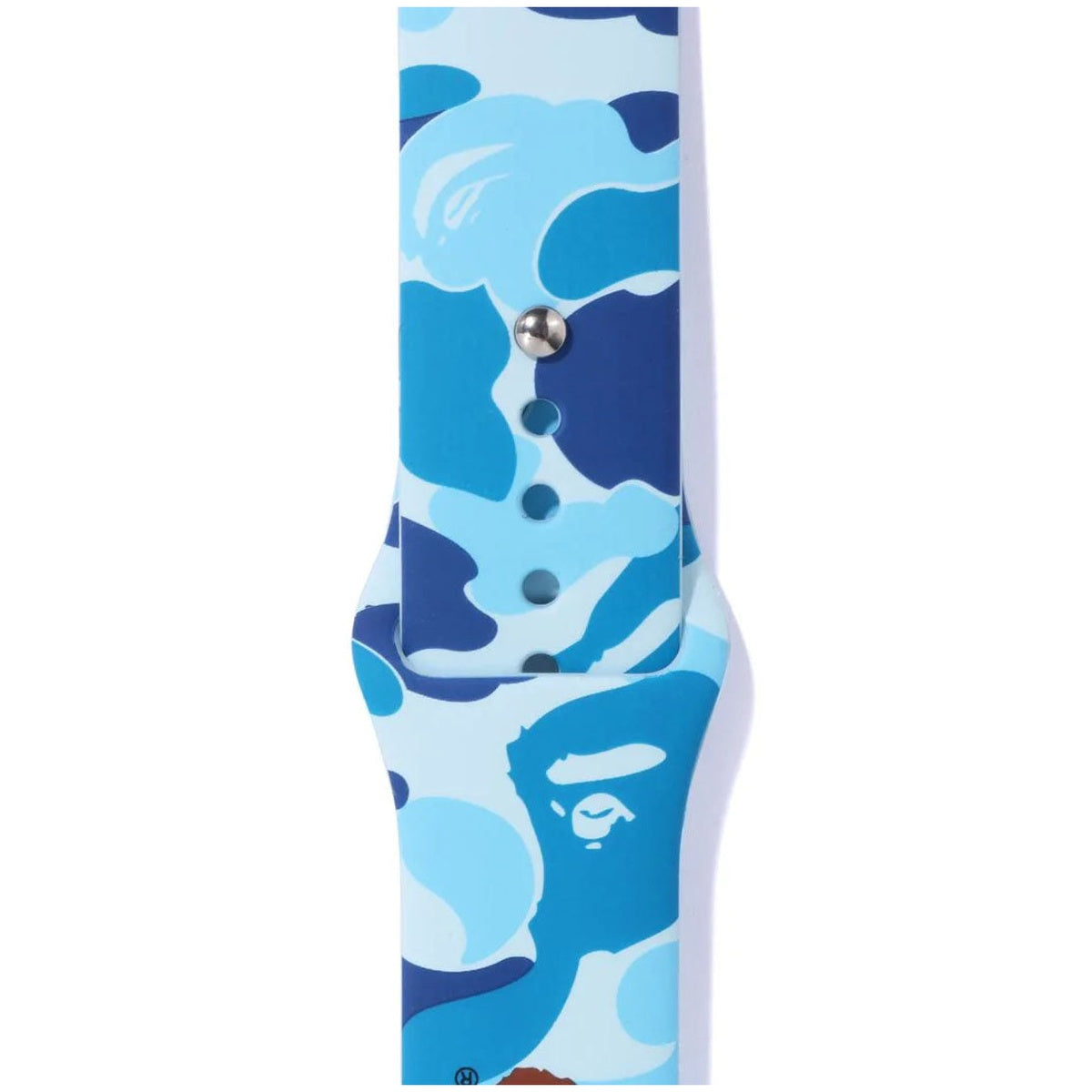 A BATHING APE BAPE ABC CAMO WATCH BAND FOR APPLE WATCH BLUE