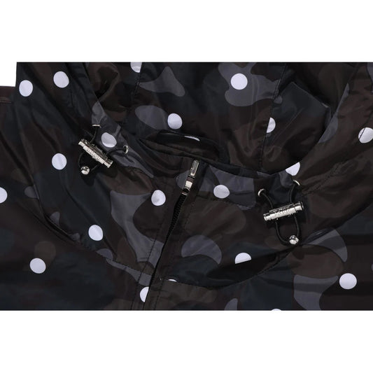 A BATHING APE BAPE ABC DOT HOODED JACKET BLACK