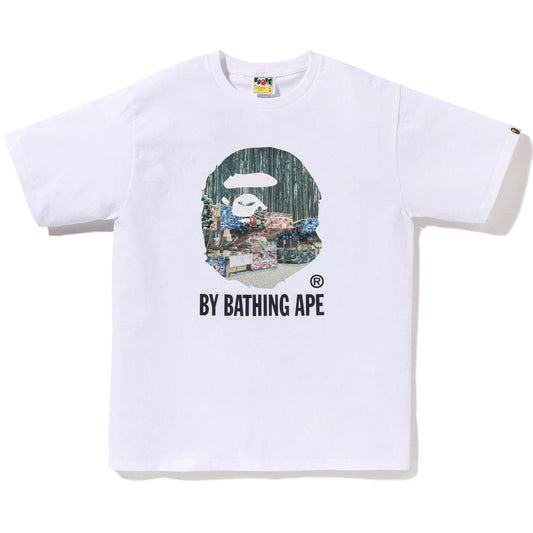 A BATHING APE BAPE YATAI BY BATHING APE TEE WHITE