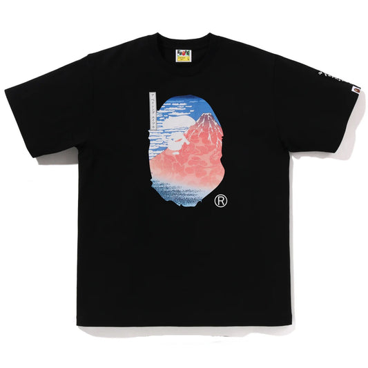 A BATHING APE BAPE UKIYO-E APE HEAD TEE #2 BLACK