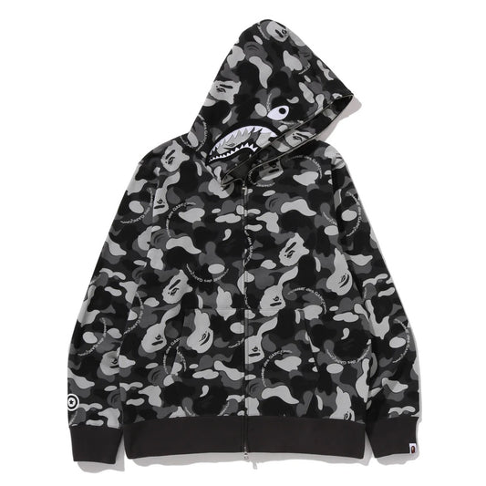 A BATHING APE BAPE COMME des GARÇONS CDG OSAKA SHARK FULL ZIP HOODIE BLACK