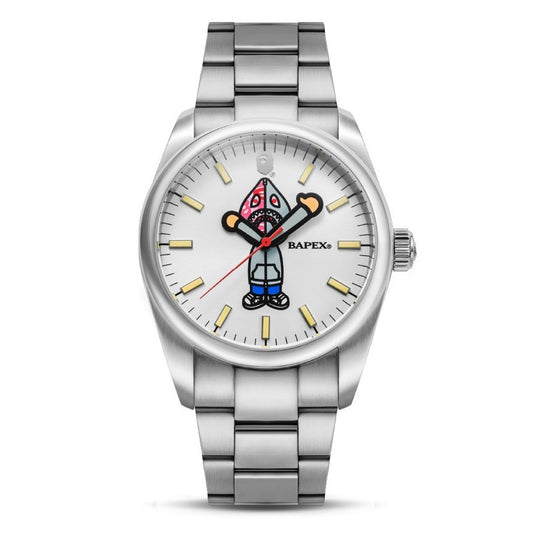 A BATHING APE TYPE 7 BAPEX SHARK SEIJIN SILVER