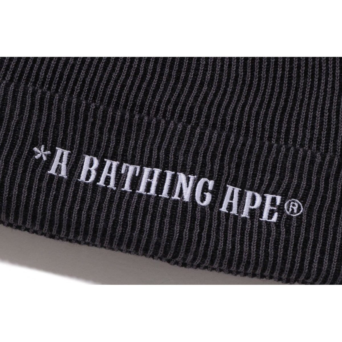 A BATHING APE BAPE A BATHING APE BAPE KNIT CAP BLACK