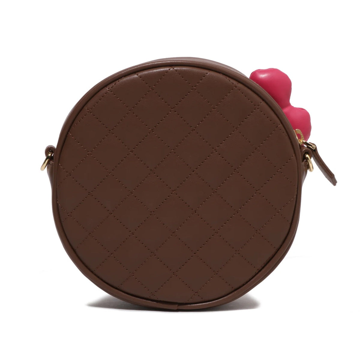 A BATHING APE BAPE LADIES' BABY LISA QUILTING SHOULDER BAG BROWN