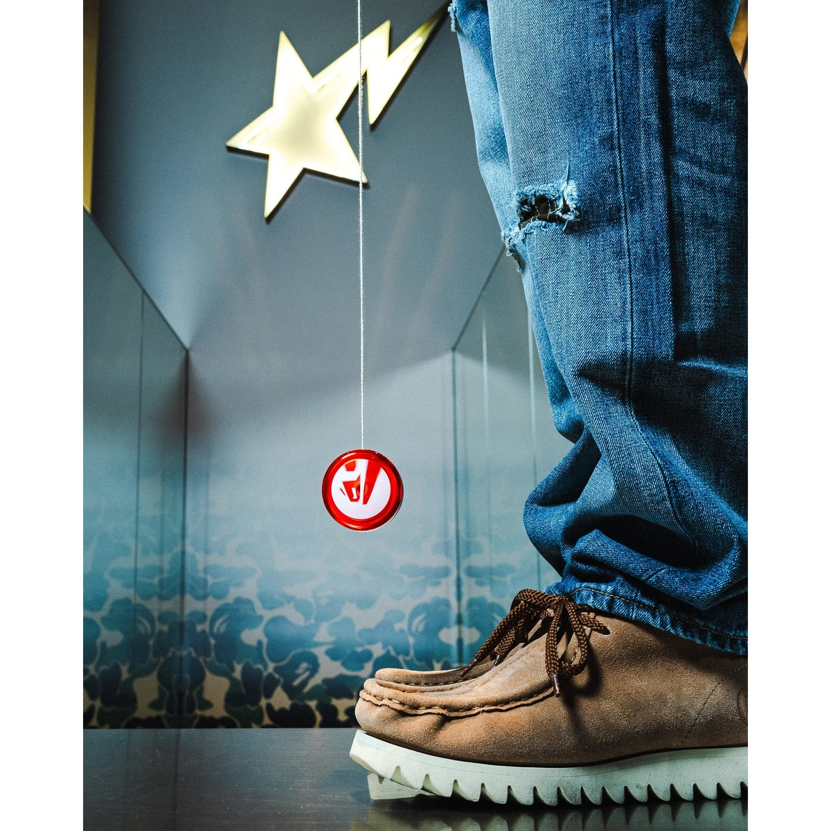 A BATHING APE BAPE FRESHTHINGS TRANSLUCENT YOYO BLUE