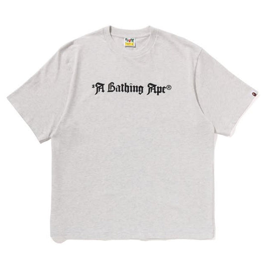 A BATHING APE BAPE A BATHING APE BAPE LOGO RELAXED FIT TEE GRAY