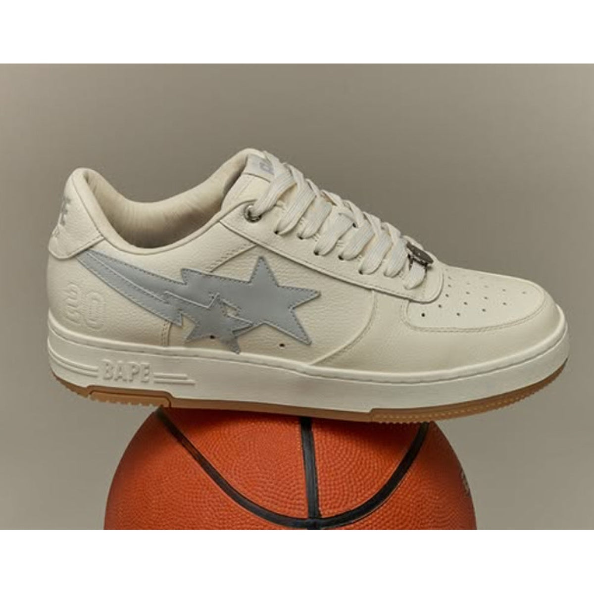 A BATHING APE BAPE HIGHSNOBIETY DOUBLE STA BAPE STA IVORY
