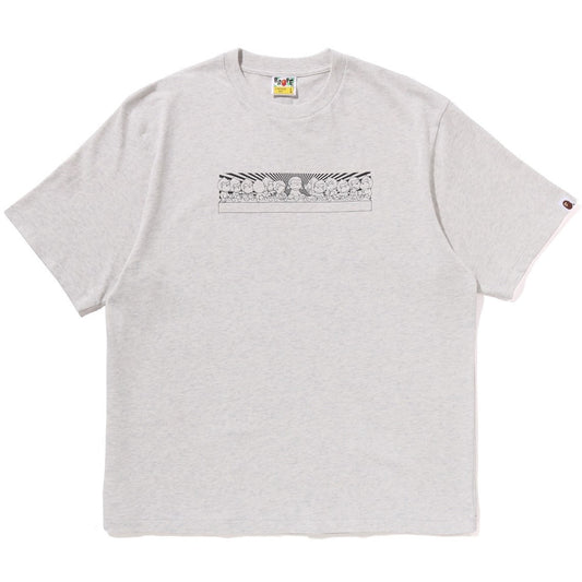 A BATHING APE BAPE BABY MILO GRAPHIC RELAXED FIT TEE GRAY