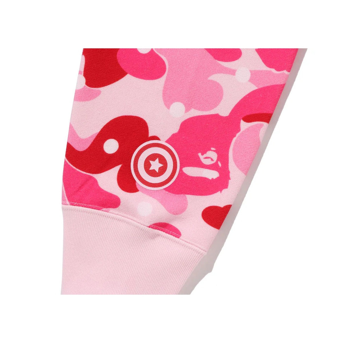 A BATHING APE BAPE ABC DOT SHARK FULL ZIP HOODIE PINK