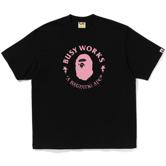 A BATHING APE BAPE BUSY WORKS RELAXED FIT TEE BLACK