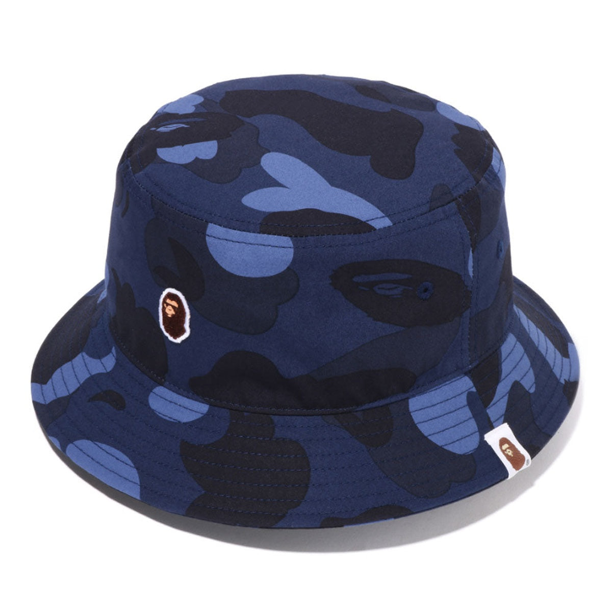 A BATHING APE BAPE COLOR CAMO BUCKET HAT NAVY