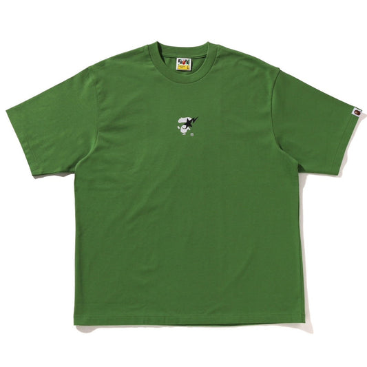 A BATHING APE BAPE STA APE FACE RELAXED FIT TEE GREEN