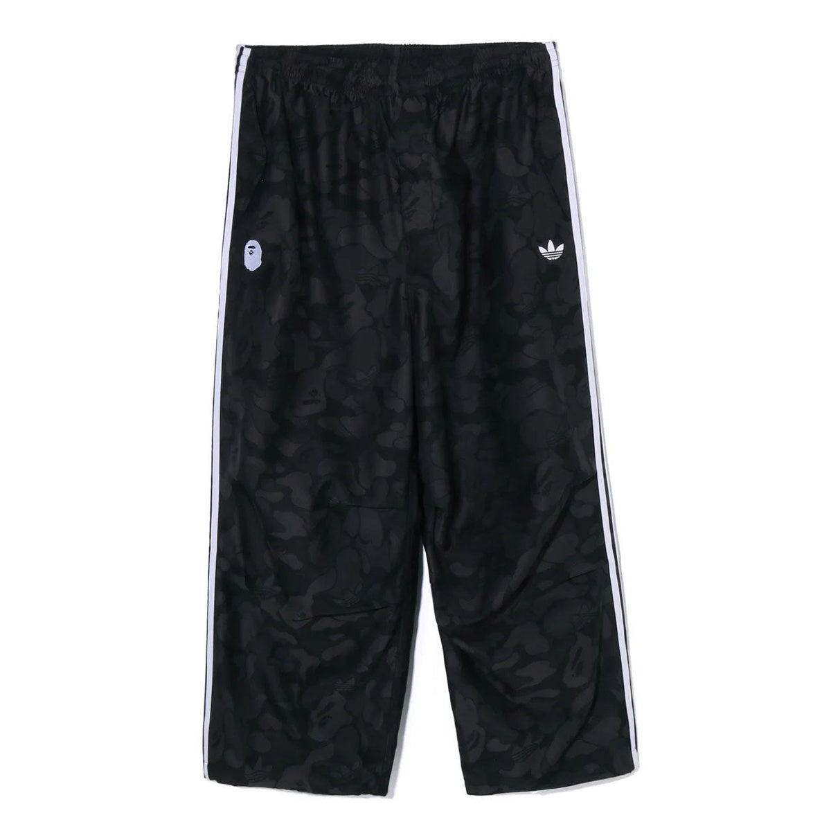 A BATHING APE BAPE ADIDAS World Cup Pack CAMO JACQUARD PANTS BLACK