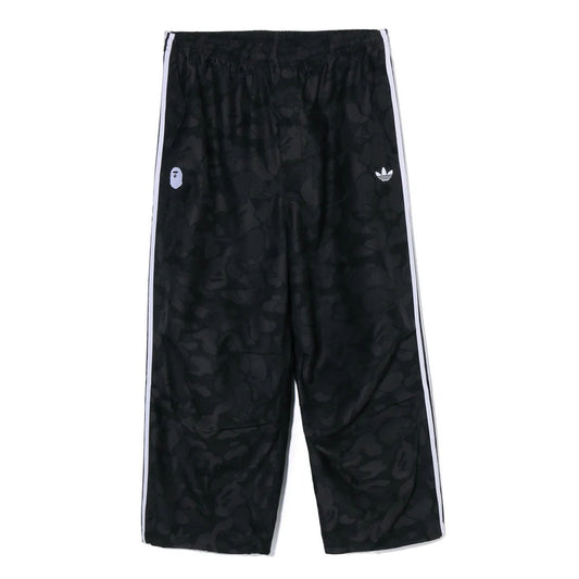 A BATHING APE BAPE ADIDAS World Cup Pack CAMO JACQUARD PANTS BLACK