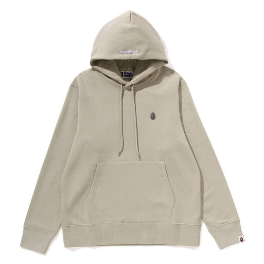 A BATHING APE BAPE ONE POINT PULLOVER HOODIE BEIGE