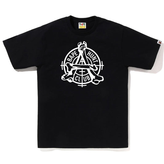 A BATHING APE BAPE HUNT CLUB TEE BLACK