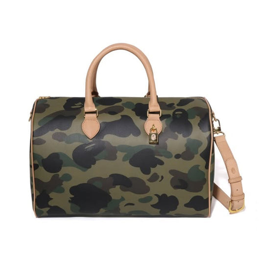 A BATHING APE BAPE 1ST CAMO BOSTON BAG GREEN