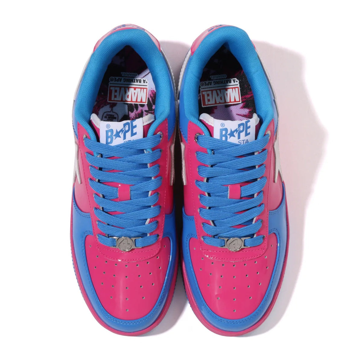 A BATHING APE BAPE STA BAPE F4 MARVEL THE FANTASTIC 4 GALACTUS & SILVER SURFER PINK