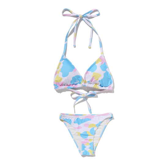 A BATHING APE BAPE Ladies' NEW MULTI CAMO SWIM WEAR WHITE