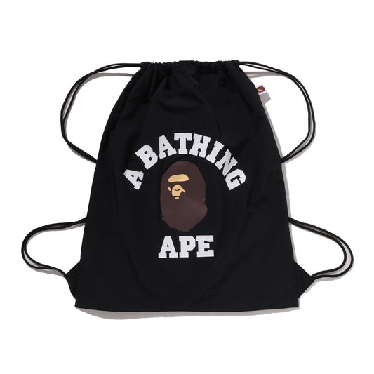 A BATHING APE BAPE COLLEGE KNAPSACK BLACK