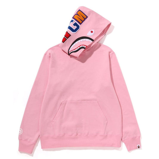 A BATHING APE BAPE SHARK PULLOVER HOODIE PINK