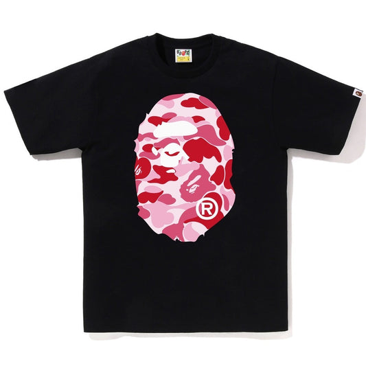 A BATHING APE BAPE ABC CAMO BIG APE HEAD TEE BLACK BLUE