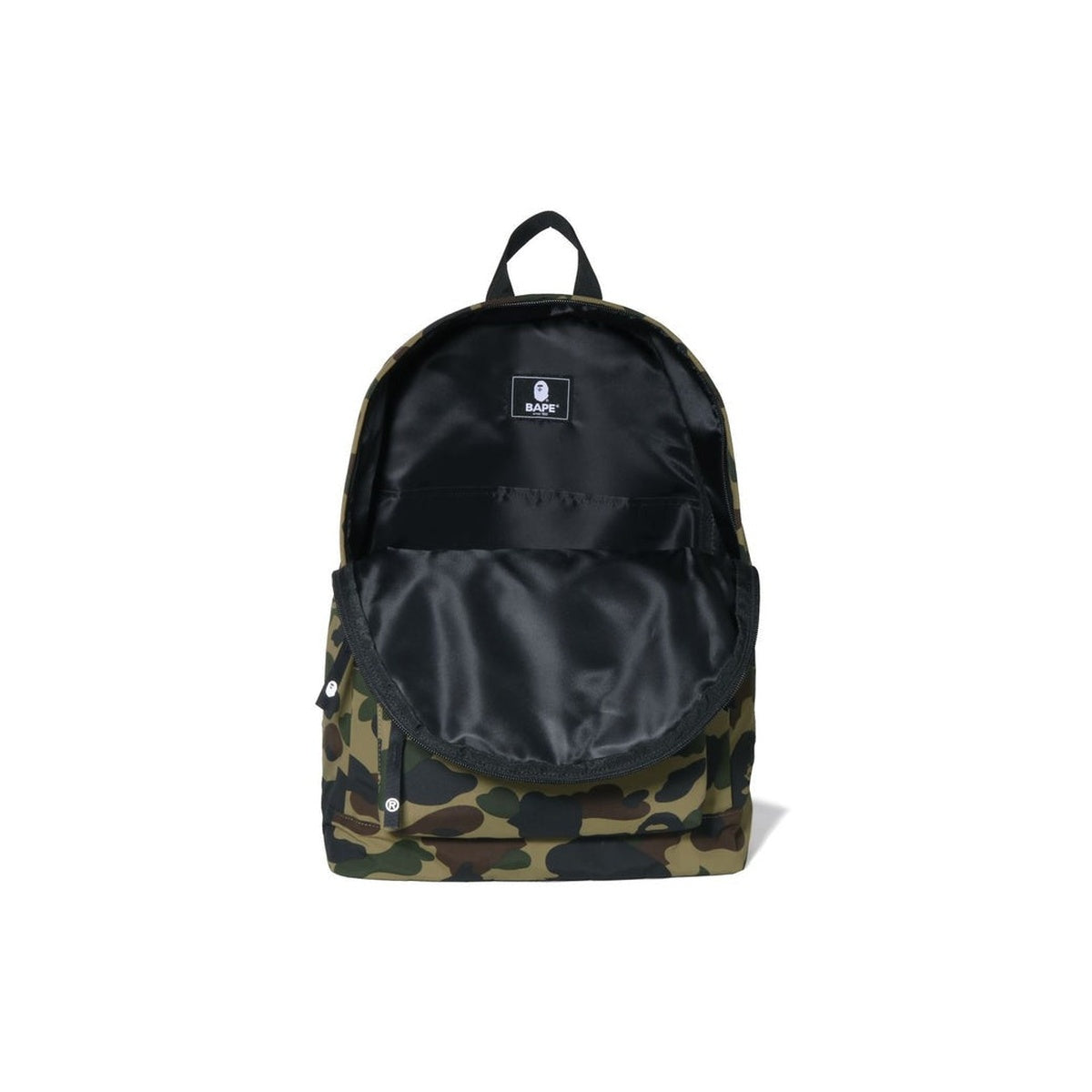 A BATHING APE BAPE 1ST CAMO APE HEAD PATCH DAYPACK TRAVEL GREEN