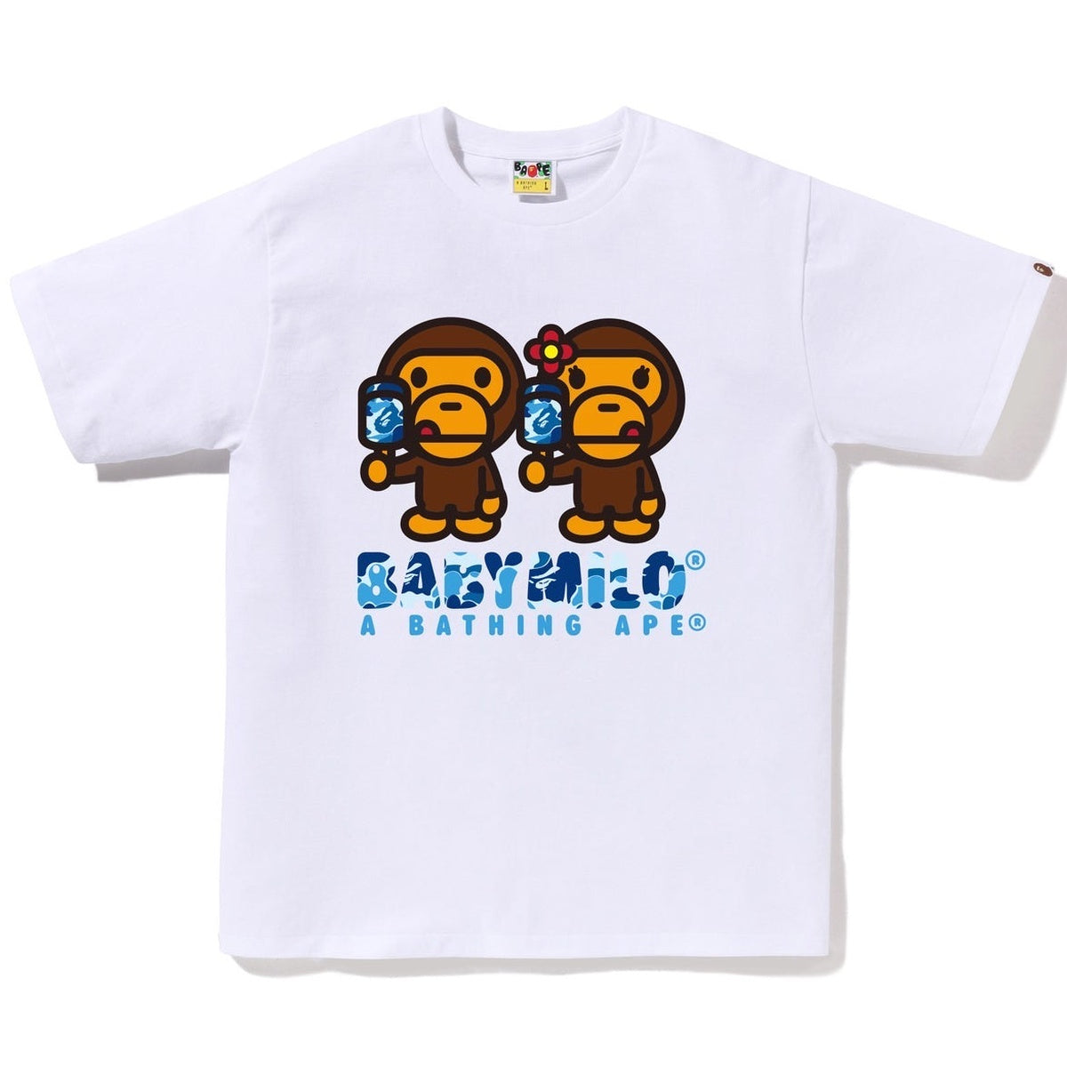 A BATHING APE BAPE ABC CAMO BABY MILO ICE POP SUMMER TEE WHITE