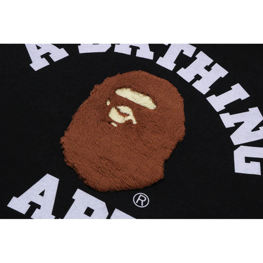 A BATHING APE BAPE BOA COLLEGE TEE BLACK