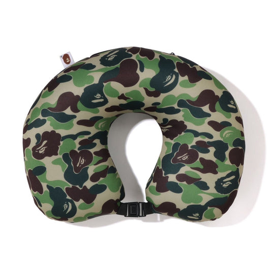 A BATHING APE BAPE ABC CAMO 2WAY APE HEAD NECK PILLOW GREEN