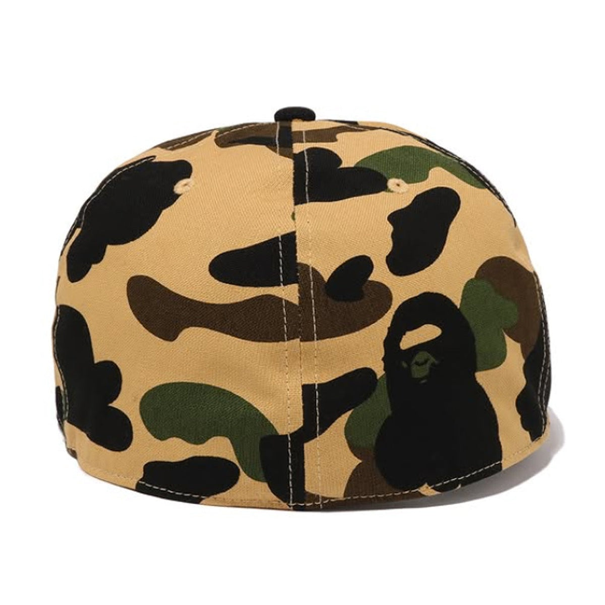 A BATHING APE BAPE 1ST CAMO COLLEGE CAP YELLOW