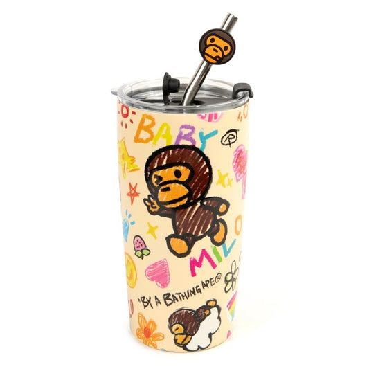 A BATHING APE BAPE BABY MILO STORE BABY MILO TUMBLER IVORY