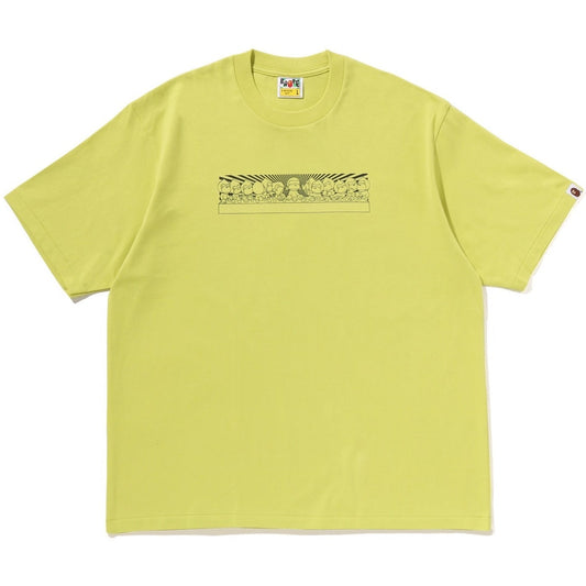 A BATHING APE BAPE BABY MILO GRAPHIC RELAXED FIT TEE YELLOW