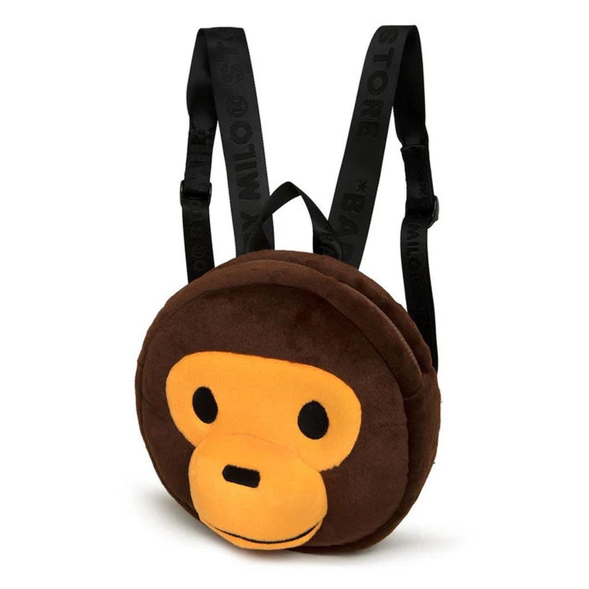 A BATHING APE BAPE BABY MILO STORE BABY MILO PLUSH BACKPACK BROWN