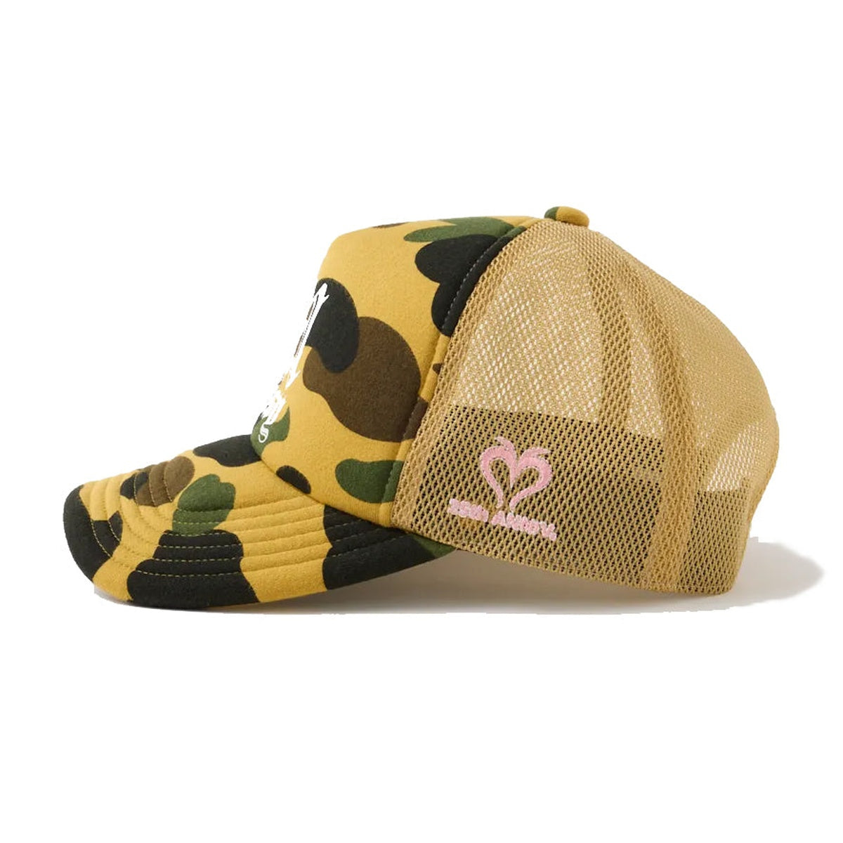 A BATHING APE LADIES' BAPE MOUSSY REISSUE MESH CAP BEIGE