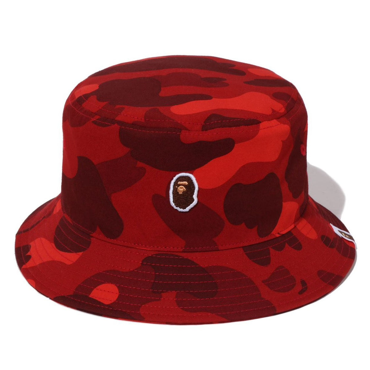 A BATHING APE BAPE COLOR CAMO BUCKET HAT RED