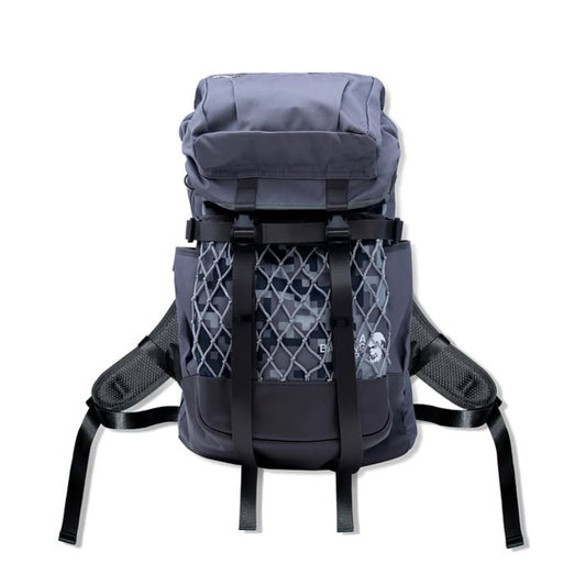 A BATHING APE BAPE BY KAZUKI KURAISHI PIXELATE CAMO DAYPACK CHARCOAL