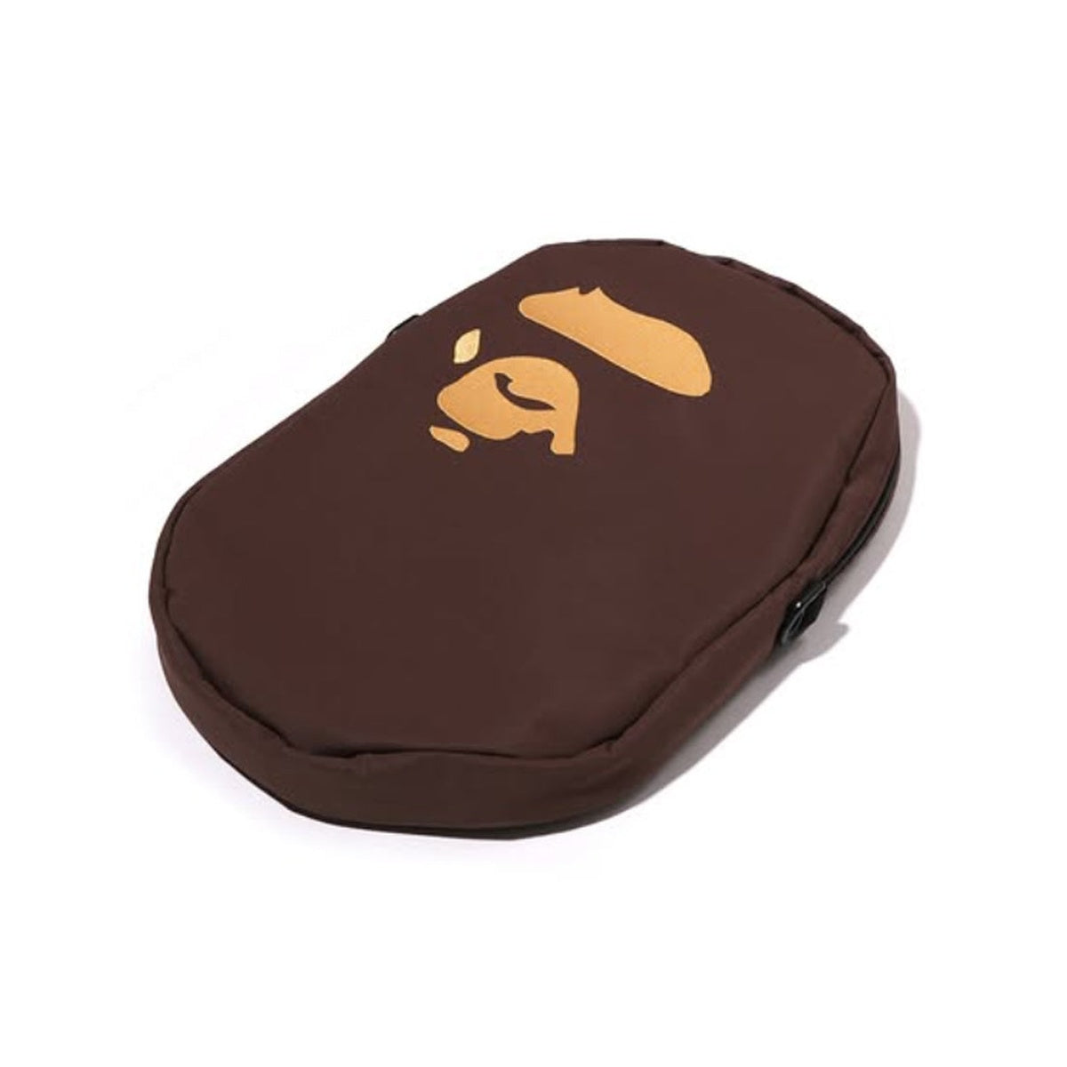 A BATHING APE BAPE BIG APE HEAD SHOULDER BAG BROWN